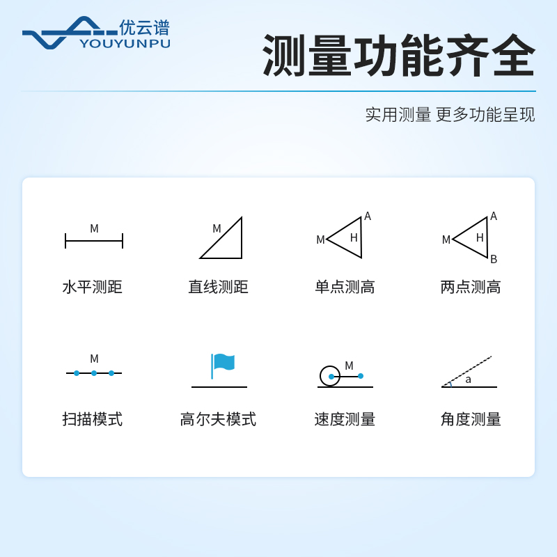 智能激光測距測高儀